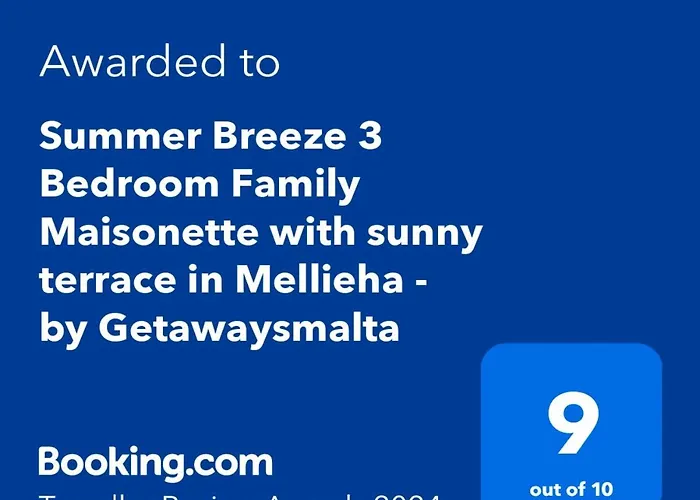 Summer Breeze 3 Bedroom Family Maisonette With Sunny Terrace In - By Getawaysmalta *